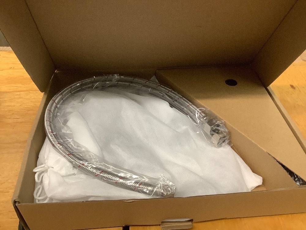 4 Inch 2 Handle Centerset Matte Black Lead-Free Modern Bathroom Faucet, 360 Swivel Spout 2-3 Hole RV Bathroom Vanity Sink Faucet with Pop Up Drain and 2 Water Supply Lines-Brushed Nickel - Image 2 - Lot 3956