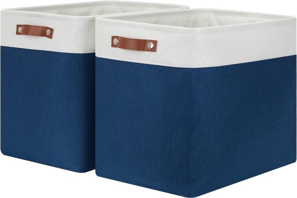 Set of 2, Foldable Storage Bins - Image 1 - Lot 3977