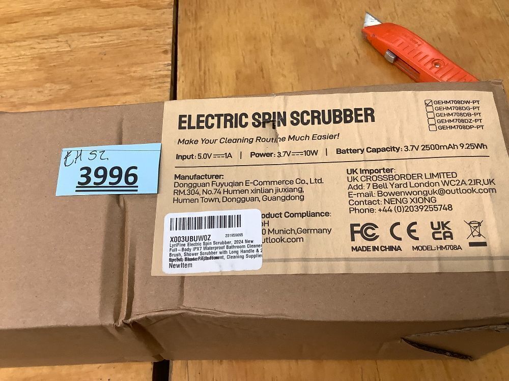 Electric Spin Scrubber, 2024 New Full-Body IPX7 Waterproof Bathroom Cleaner Brush - Image 2 - Lot 3996