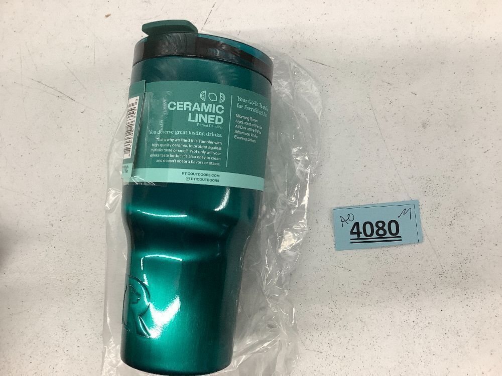 RTIC 20oz Essential Tumbler with Lid, Insulated, Stainless Steel, Metal, Double Wall Vacuum-Insulation, Ceramic Lined, Travel Cup - Image 3 - Lot 4080