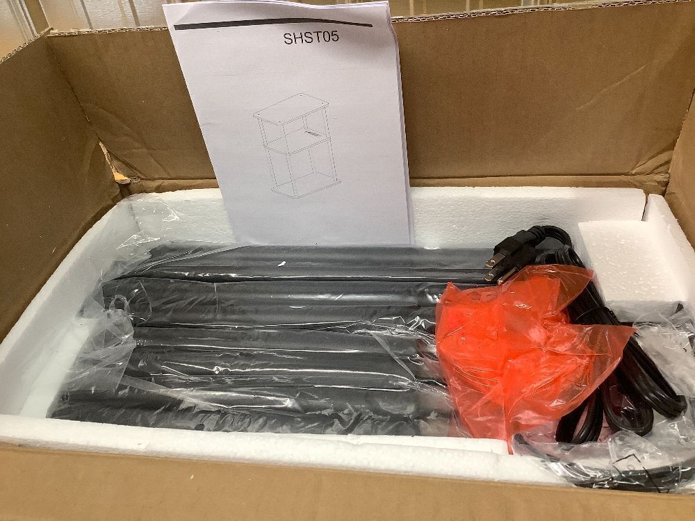 Narrow Side Table with Charging Station, Small End Table for Small Spaces, Slim Nightstand with Storage Basket, 3 Tier Skinny Bedside Table for Living Room, Bedroom, Greige - Image 3 - Lot 4112