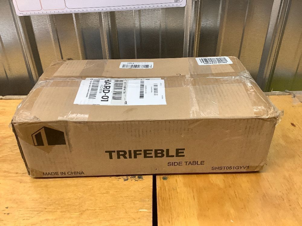 Narrow Side Table with Charging Station, Small End Table for Small Spaces, Slim Nightstand with Storage Basket, 3 Tier Skinny Bedside Table for Living Room, Bedroom, Greige - Image 4 - Lot 4112