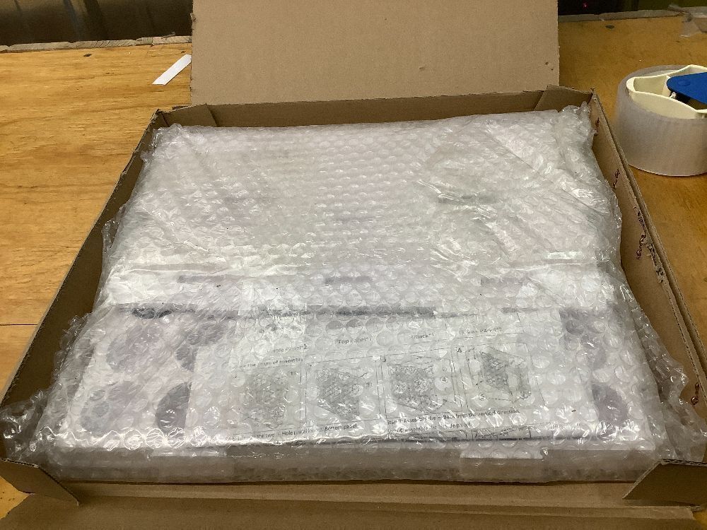 SANFURNEY 49 Holes Craft Paint Storage Organizer for 2oz-wall mount, White - Image 2 - Lot 4121