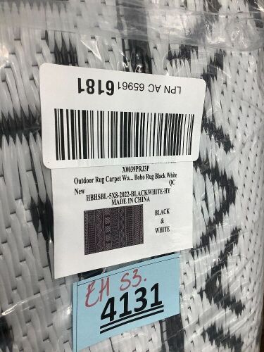 5x8 Outdoor Area Rug - Lot 4131