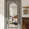 TinyTimes Over The Door Mirror Full Length,48"x14"Door Hanging Mirror Full Length Arch Mirror,Behind The Door Wall Mirror,Back of Door Mirror for Closet Bedroom Living Room,Gold - Thumbnail 1