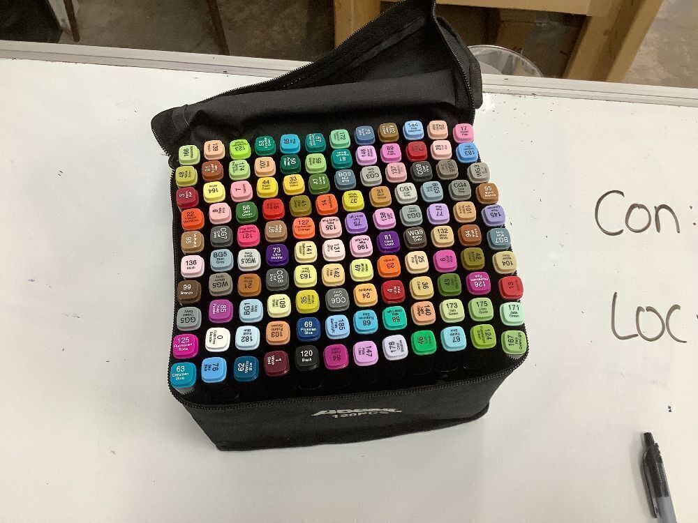 Alcohol Markers 120 Colors with Base Dual Tip - Image 1 - Lot 4402