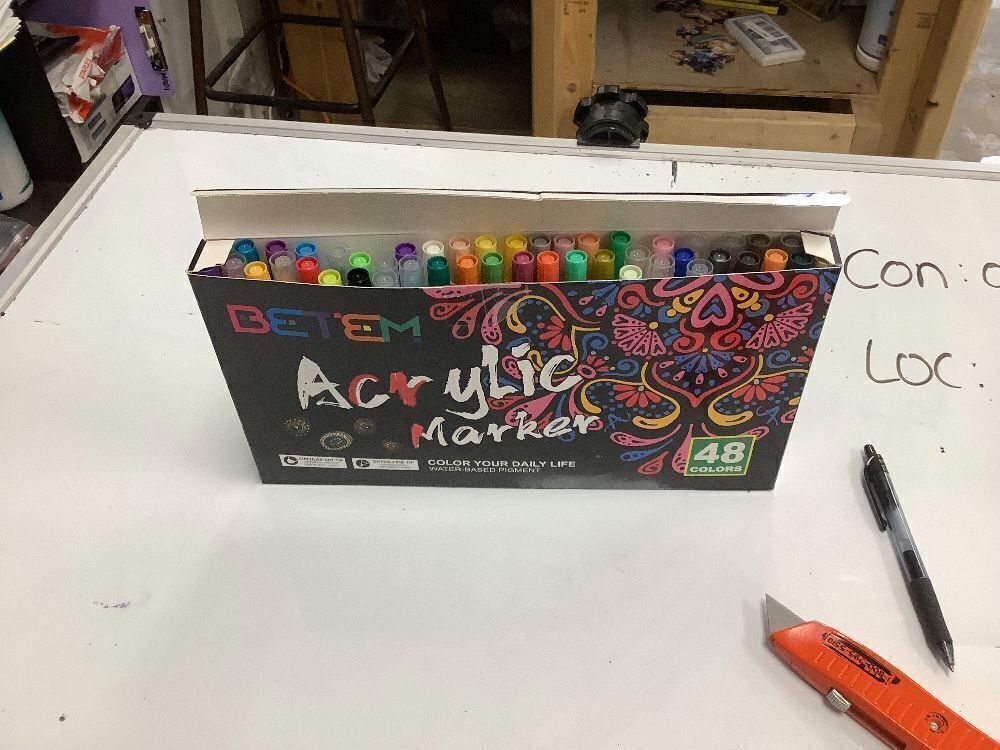 Betem 48 Colors Dual Tip Acrylic Paint Pens Markers - Image 2 - Lot 4411