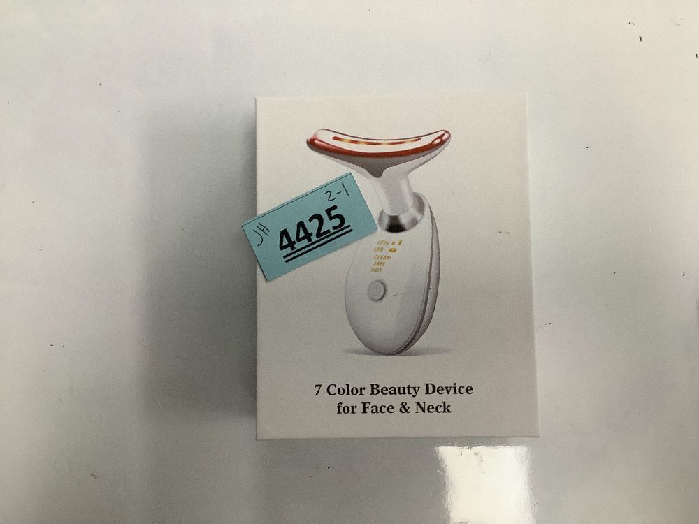 Facial & Neck Massager 7-in-1 LED Light Beauty Device - Image 3 - Lot 4425