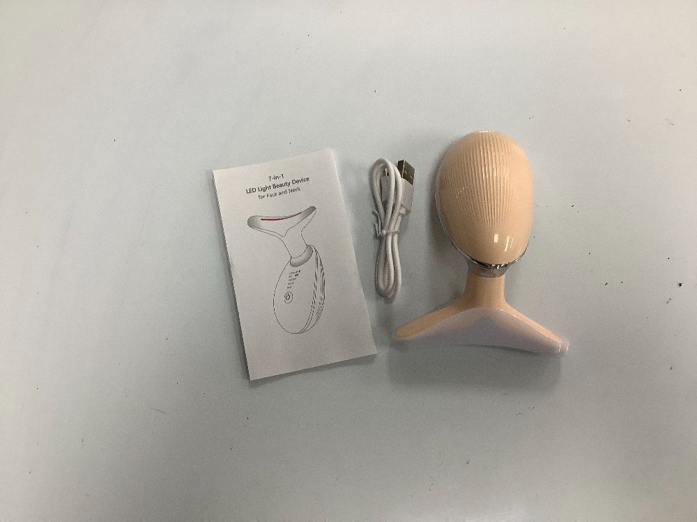 Facial & Neck Massager 7-in-1 LED Light Beauty Device - Image 3 - Lot 4439