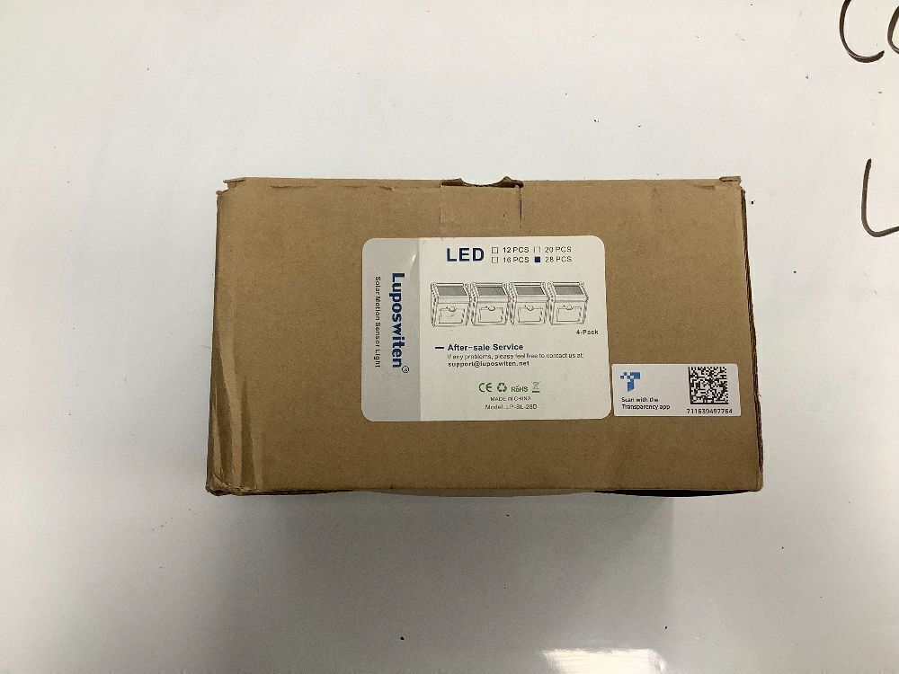 28 LEDs Solar Lights Outdoor, Luposwiten Solar Motion Sensor Lights Wireless Security Lights, 4-Pack - Image 3 - Lot 4440