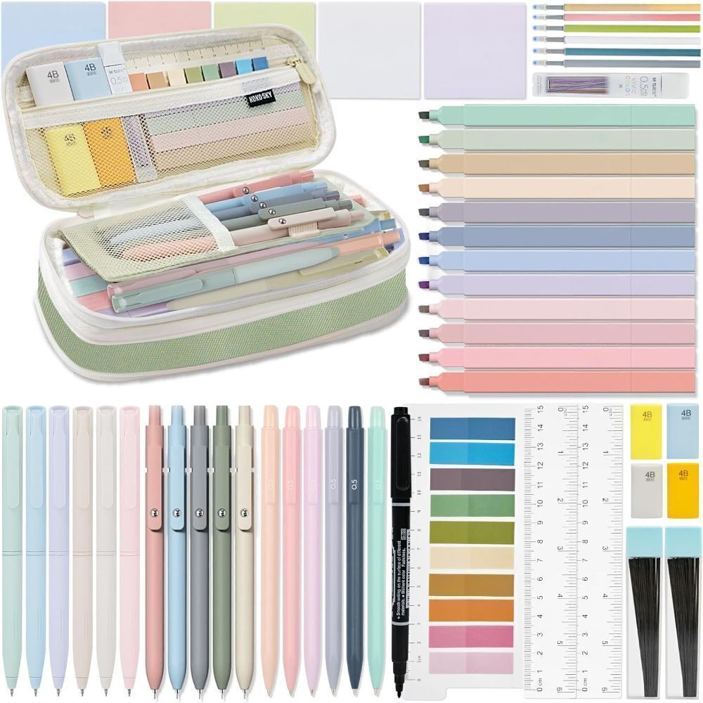 52 PCS Aesthetic School Supplies - Image 1 - Lot 4444