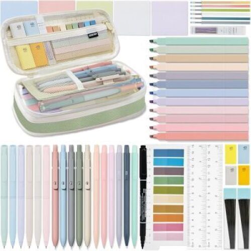 52 PCS Aesthetic School Supplies - Lot 4444