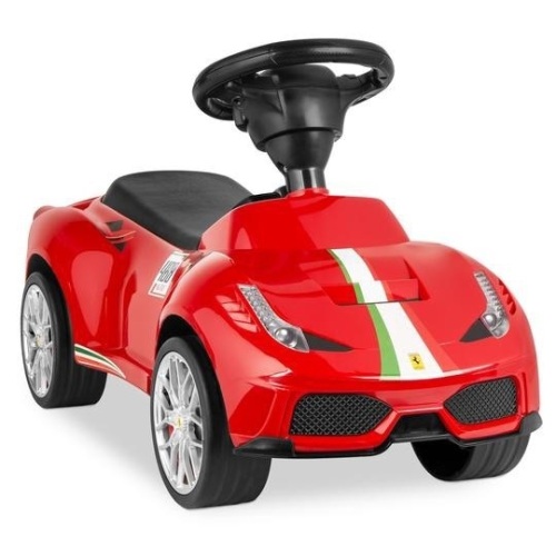 Kids Ferrari 458 Foot-to-Floor Sports Ride-On Push Car Scooter w/ Horn - Lot 107