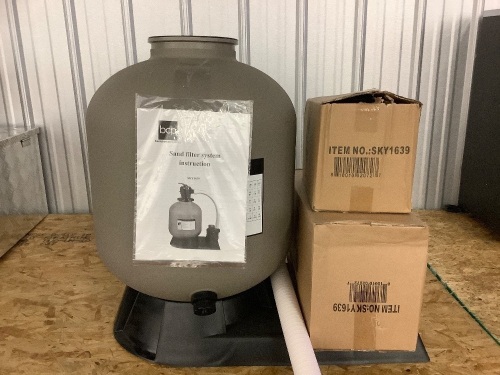 Above Ground Swimming Pool Pump System 4500 Gph 19" Sand Filter - Lot 108