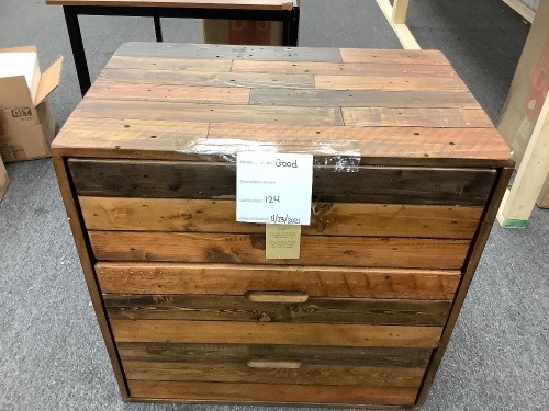 3 Drawer Nightstand - Lot 124