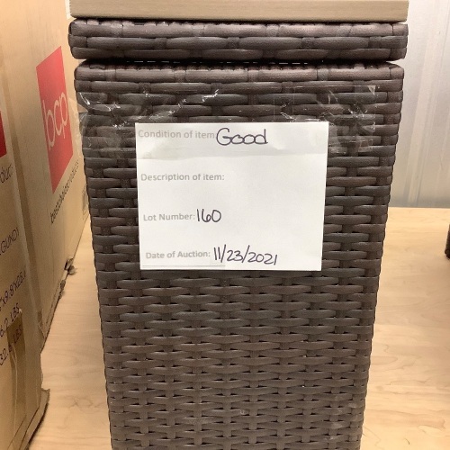 Wicker Storage Bench - Lot 160