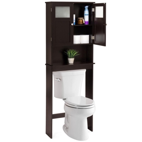 Double Door Over-the-Toilet Bathroom Storage Cabinet - Lot 174