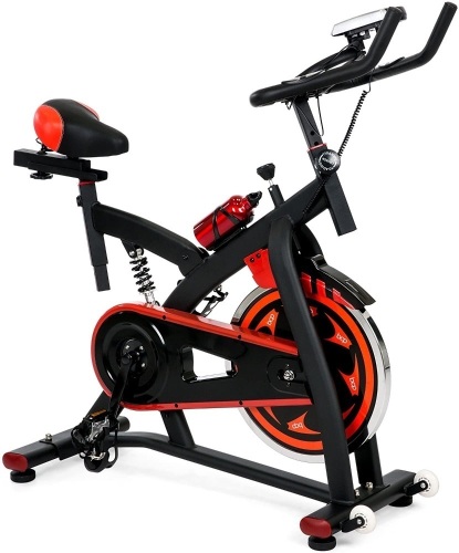 Exercise Bike Health Fitness Indoor Cycling Bicycle Cardio Workout w/ LCD Screen - Lot 176