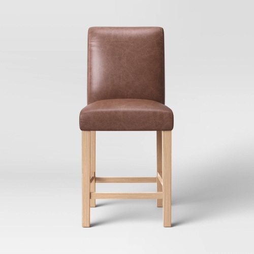 Set of 4 Graham Upholstered Parsons Counter Height Barstool - Lot 180