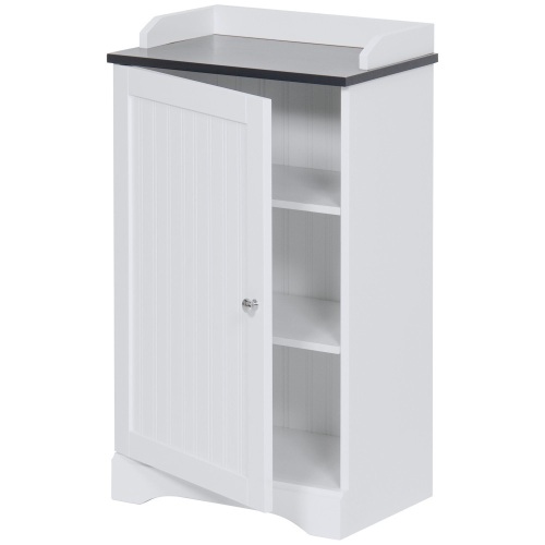 Bathroom Floor Storage Cabinet w/ Versatile Door - Lot 226