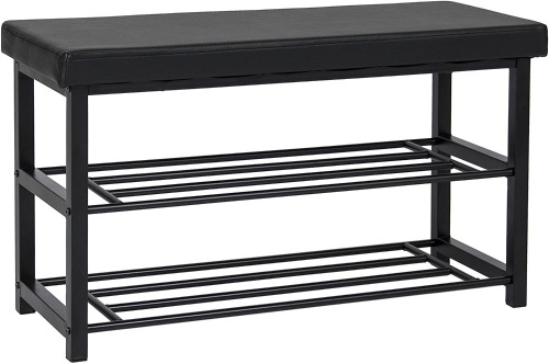 2-Tier Metal Shoe Rack Bench - Lot 263