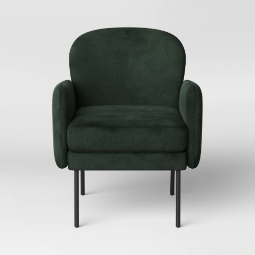 Welton Armchair Velvet Forest Green - Lot 290