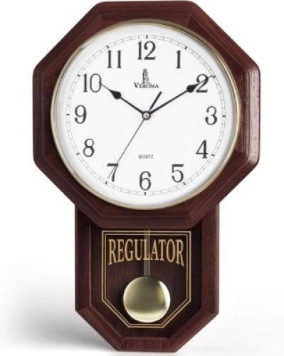 Chiming Pendulum Wall Clock - Lot 3334