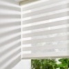 Persilux Cordless Zebra Blinds for Windows Free-Stop Window Blinds (34" W X 64" H, Cream) - Thumbnail 1