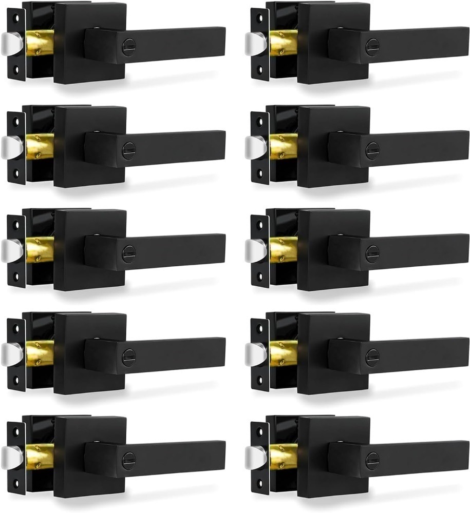Privacy Door Levers, 10 Pack Matte Black Door Handles - Image 1 - Lot 3548