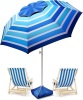 8ft large beach umbrella - Thumbnail 1