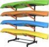 Kayak Storage Rack, Heavy Duty Freestanding Sup Storage Stand, Storage Rack for Kayaks, SUPs, Canoe and Paddleboard for Indoor, Outdoor, Garage, Shed, Dock…(Wood) - Thumbnail 1