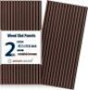 Woven Sound Wood Panels for Wall, Functionality and Durability, Enhanced Acoustic & Sound Proof Fluted Design, Versatile Wood Slat Wall Decor for Home & Office, 2 Pack Walnut, 47.2x23.6 Inch - Thumbnail 1
