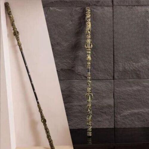 71 inch Long Black Myth Wukong Staff, Retractable, Length Lockable, PU Material(High Strength Soft Rubber) & Alloy, Ruyi Jingu Bang, 1:1 Restoration of Reality, Sun Wukong Staff, Collections for Fans - Lot 3590