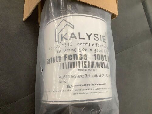 Safety Fence Plastic Mesh Fencing Roll, 4'x100' Feet - Lot 3591