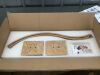 Modern LED Wall Sconce, 39" 2-Light Gold Wall Light Fixture - Thumbnail 2