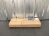 Modern LED Wall Sconce, 39" 2-Light Gold Wall Light Fixture - Thumbnail 4