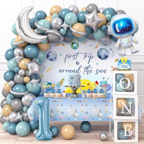 1st First Birthday Decorations for Boy - Lot 3596