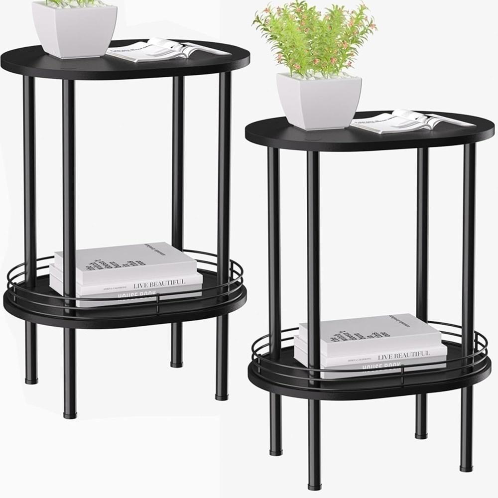 Small Round Side Table Set of 2 - Image 1 - Lot 3634