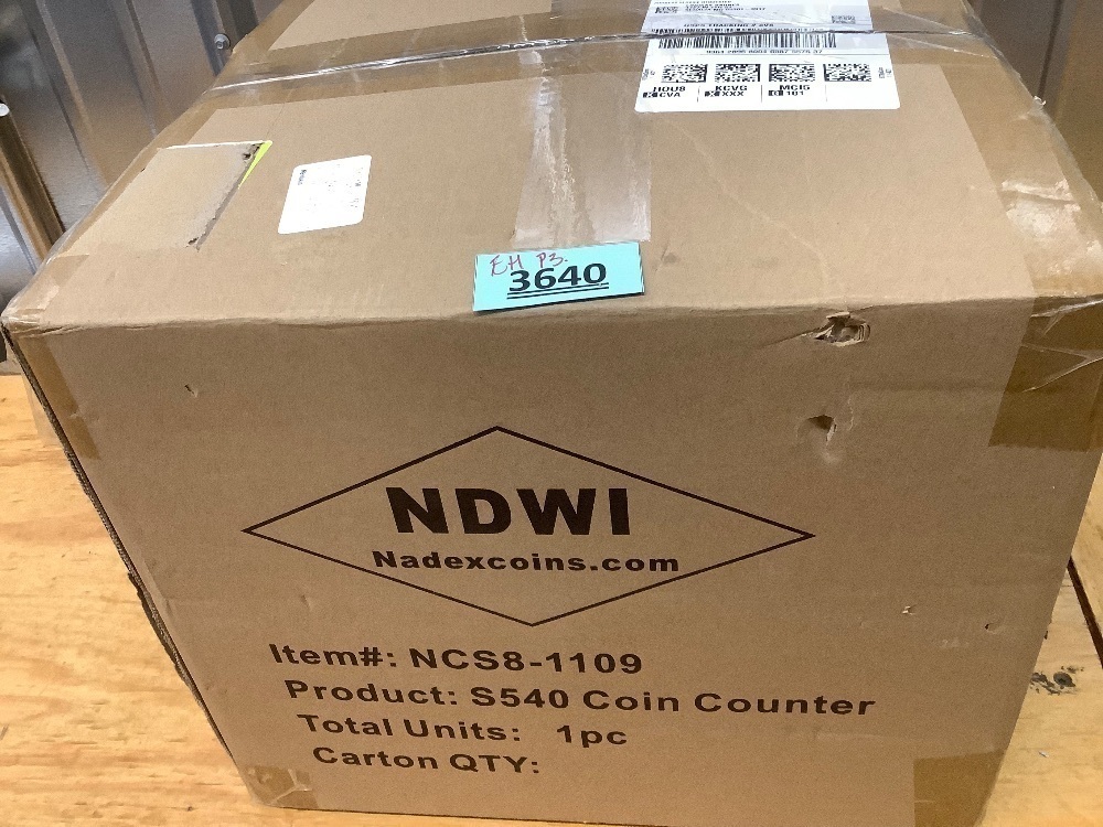 Nadex S540 Pro | Coin Counter, Sorter | Wrappers Sold Separately Visit the Nadex Store - Image 4 - Lot 3640
