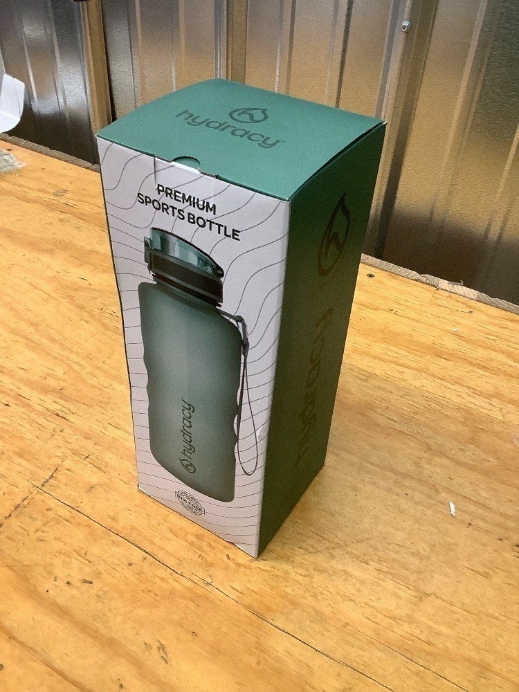 Water Bottle with Time Marker -Large BPA Moonlight Green 64 oz - Fast Flow - Image 3 - Lot 3641