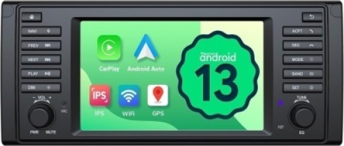 Eonon 7'' Car Radio for BMW 5 Series 1995-2002 (E39), Android 13 Wireless CarPlay Android Auto Car Stereo,Touchscreen Navigation with Bluetooth, AM/FM, SWC, WiFi, 2+32G - E39A13 - Lot 3647