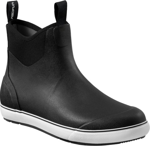 Piscifun Men’ s Deck Boots, Waterproof Fishing Rain Boots, Anti-Slip Rubber Boots with Breathable Neoprene Lining Size 9 - Lot 3649