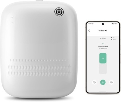 Waterless Essential Oil Diffuser for Home and Commercial Use, Up to 2000 sq.ft. 400 mL Capacity, Aromatherapy Scent Diffuser for Large Rooms, Smart Scent Air Machine, ANW-White - Lot 3650