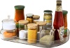 Voova Lazy Susan Turntable Organizer for Refrigerator, 360° Rotating Fridge Organizers and Storage,Rectangle Condiment Organizer Rack for Fridge,Cabinet, Kitchen, Pantry, Countertop, Clear (1 Pack) - Thumbnail 5