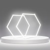 12-Pack LED Hexagon Garage Light: 12700LM Car Detailing Shop Light, DIY Splicing Ceiling & Wall Decor Lights, for Workshop Basement Gym Warehouse Bar Gaming Room (12-Packs) - Thumbnail 1