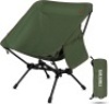 TOBTOS Ultralight Camping Chair, Portable Folding Backpacking Chair, Compact Camping Chair with Carry Bag for Outdoor Camp Hiking Backpack Beach Travel (Green) - Thumbnail 1