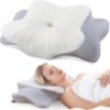 DONAMA Cervical Pillow for Neck and Shoulder,Contour Memory Foam Pillow,Ergonomic Neck Support Pillow for Side Back Stomach Sleepers with Pillowcase - Thumbnail 1