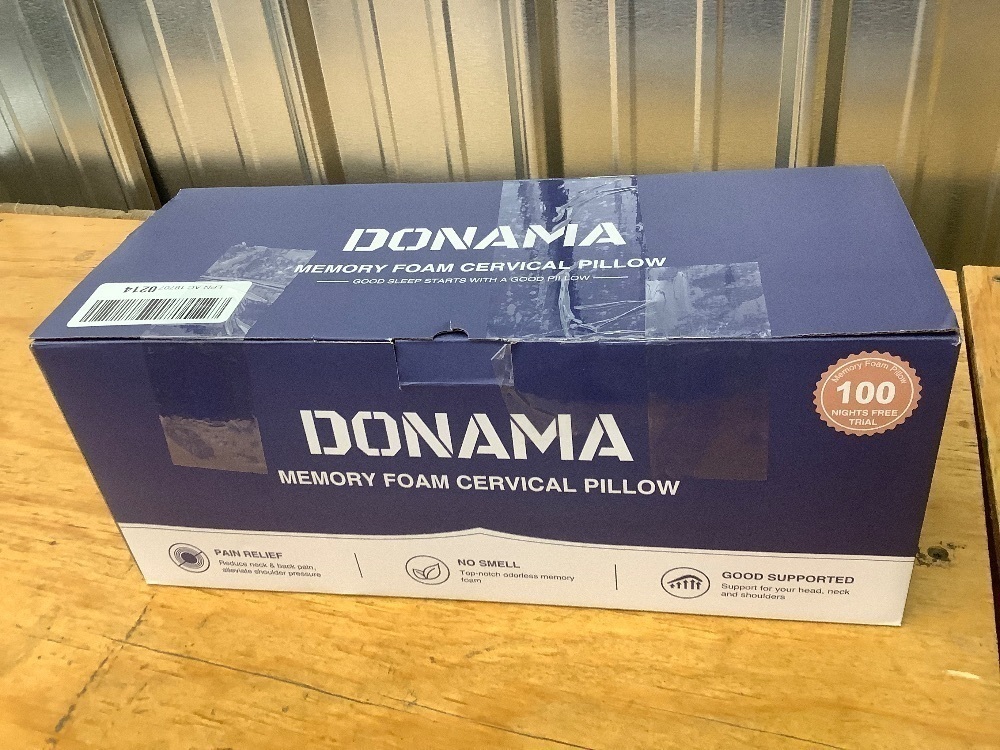 DONAMA Cervical Pillow for Neck and Shoulder,Contour Memory Foam Pillow,Ergonomic Neck Support Pillow for Side Back Stomach Sleepers with Pillowcase - Image 3 - Lot 3672