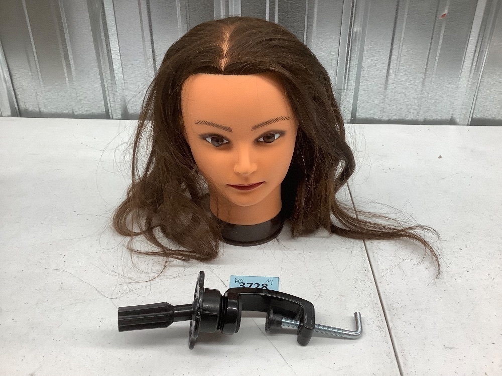 Cosmetology Mannequin Manikin Training Head with Human Hair (HELEN - Image 2 - Lot 3728
