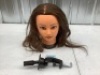 Cosmetology Mannequin Manikin Training Head with Human Hair (HELEN - Thumbnail 2